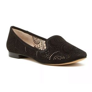 Vince Camuto Lancaster Black Suede Slip On Flats 9
